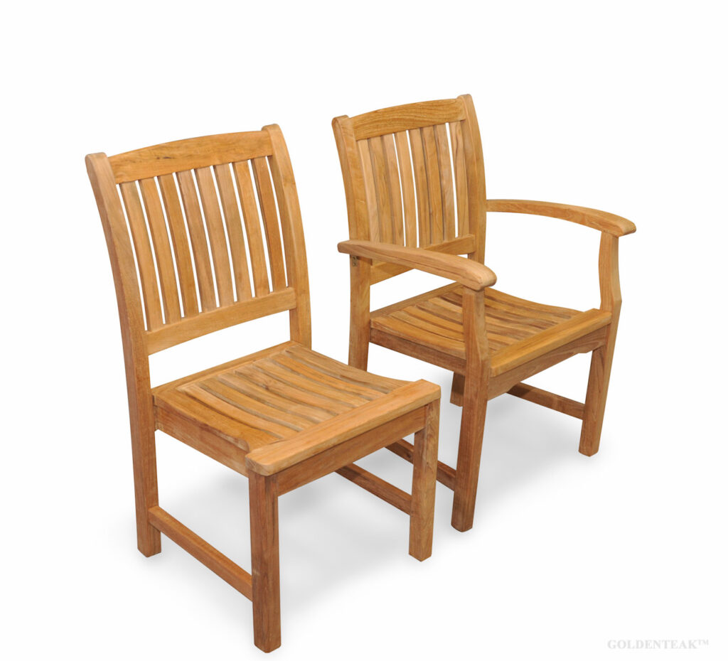 Teak Millbrook Chairs for Outdoor Dining GOLDENTEAK