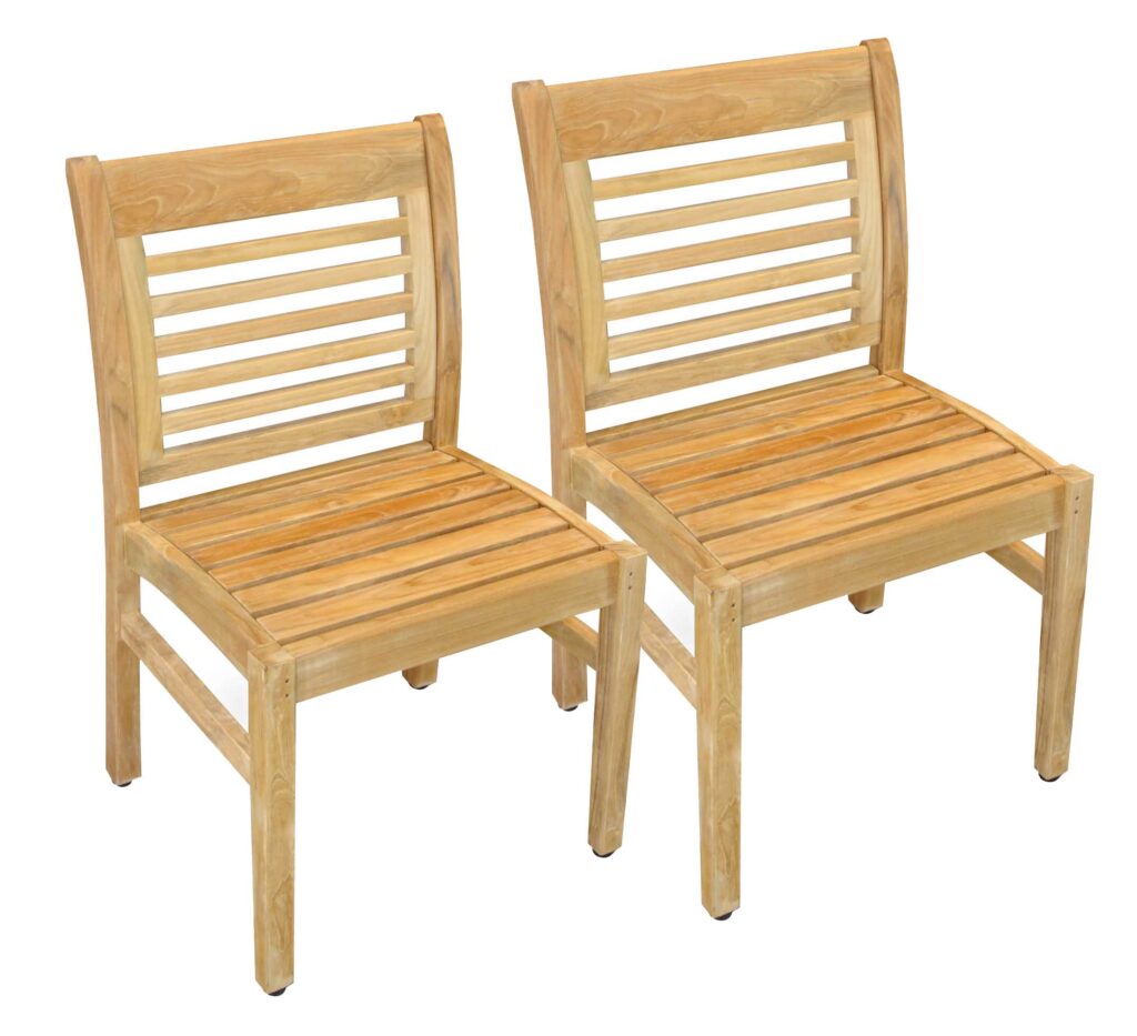 Teak Westerly Side Chairs - GOLDENTEAK