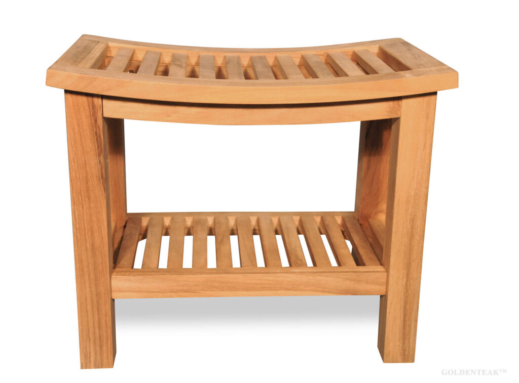 Teak Regency Shower Bench - Goldenteak