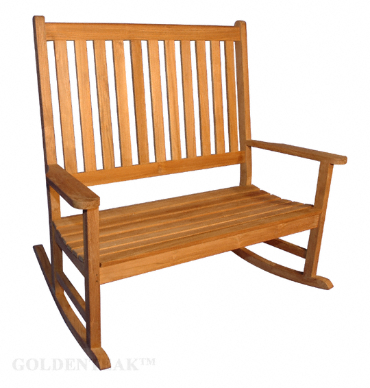 Teak Rocking Bench