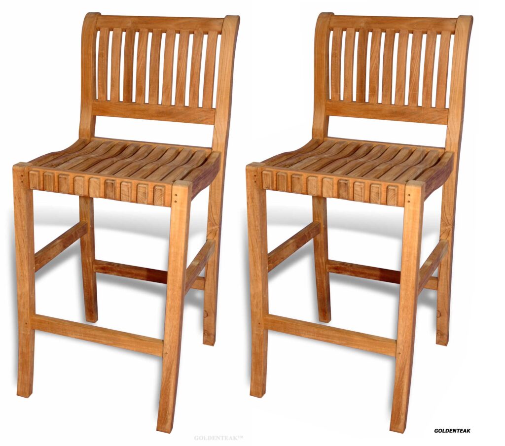 Teak Bar Chairs - GOLDENTEAK