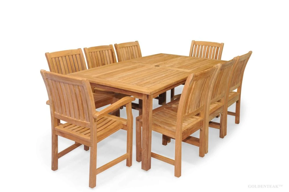 Teak Rectangualr Dining Set for 8