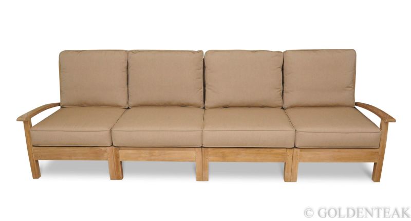 Teak Modular Sectional Sofa Goldenteak Outdoor Furniture   Ld 1500 Cl4 Cr3 2cc2 1234 Gtwm 