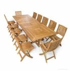 Teak Nantucket Dining Set seating for 10 - 12 - Goldenteak