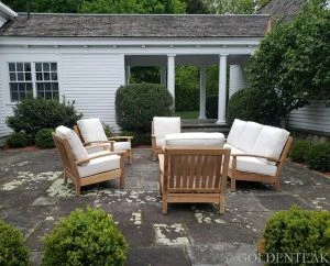 Deep Seating Club Chairs, Sofa, Coffee Table - Private Residence Massachusetts - Customer Photo