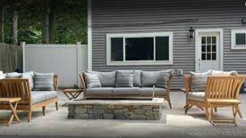 Teak Outdoor Conversation Set - Nevis Island Collection