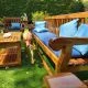 Teak Hyde Park 8ft Bench and Chairs - Customer Photo