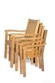 Tisbury Teak Stacking Chair set of 4