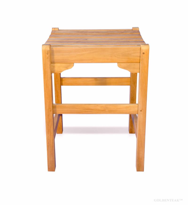 Teak Counter Stool 24H X 18 Sq Teak Bar Furniture Goldenteak   Ld 1200 Rcs9 1 Gtwm 