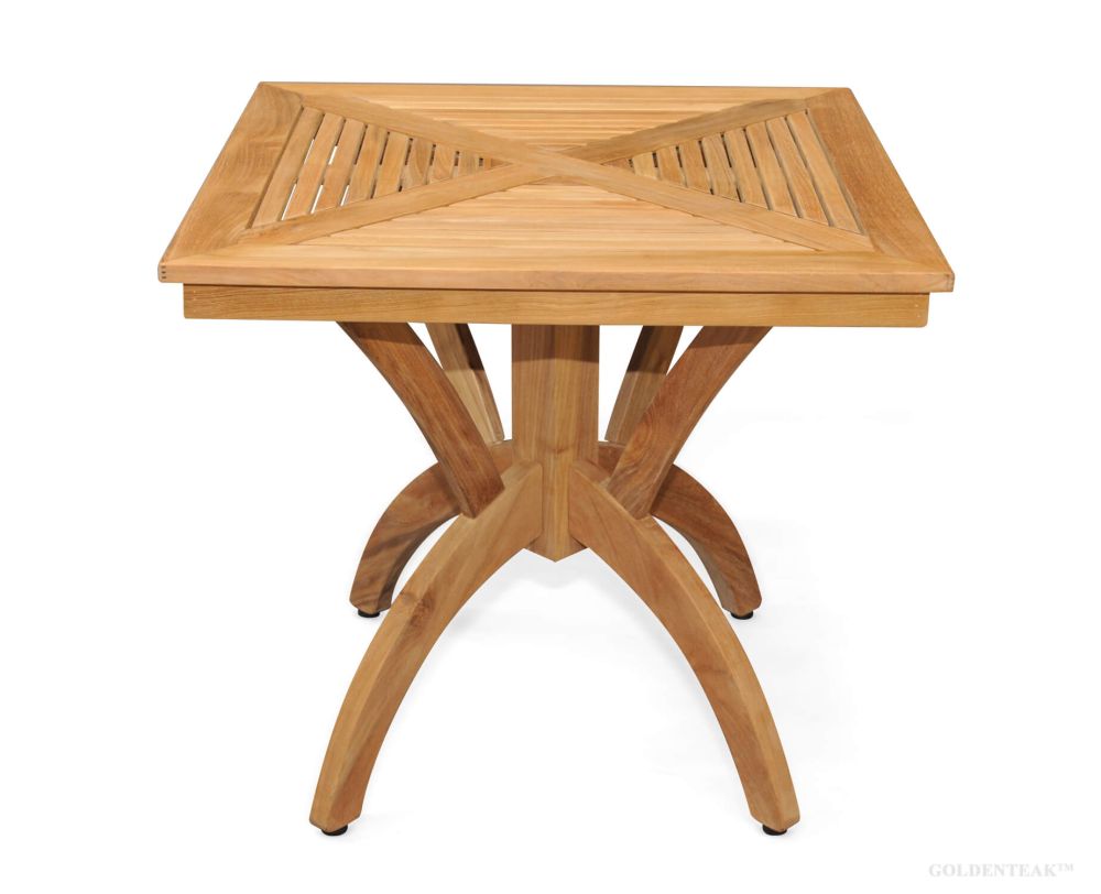 pedestal teak table