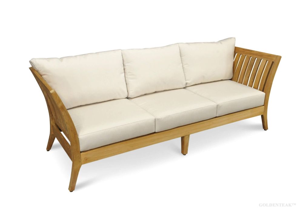 Deep Seating Outdoor Sofa in Premium Teak - Nevis Island Estate Collection